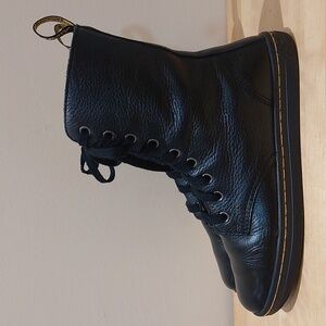 Dr. Martens Stratford Black Leather Boots